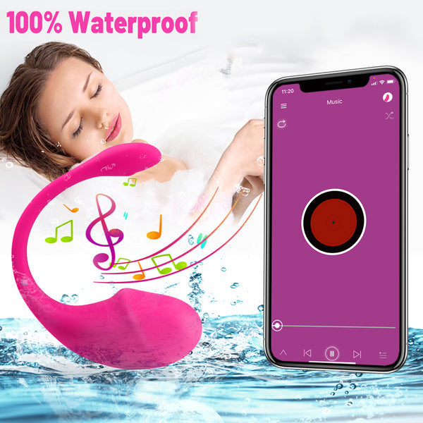 APP G-spot Panty Vibrator, Pink Fun Long Distance Bluetooth Wearable, Rechargerable Adult Sex Toys More Than 10 Vibrations for Women and Couple, Female Toy