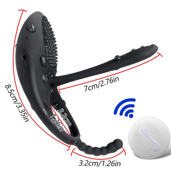 Wireless Remote Penis Ring Vibrator Male Delay Ejaculation