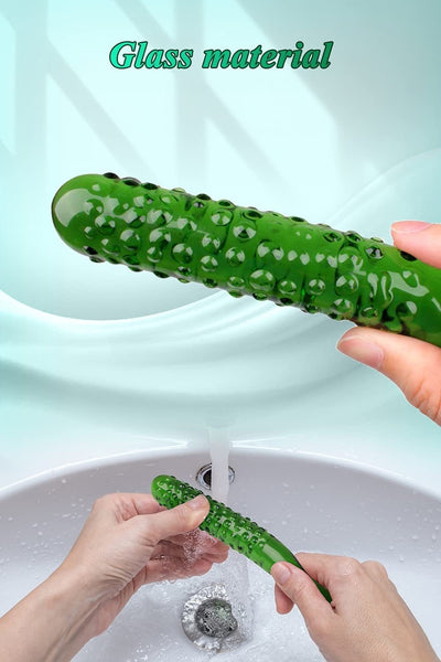 Glass Wand Anal Plug Crystal Cucumber Butt Plug