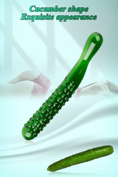 Glass Wand Anal Plug Crystal Cucumber Butt Plug