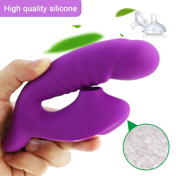 G Spot Dildo Vibrator Clit Sucker With 10 Powerful Modes