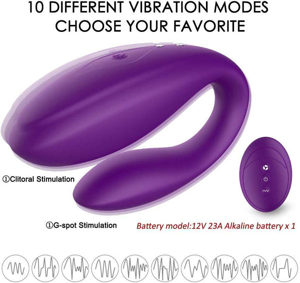 2 In 1 Remote Control Vibratior Clitoris Stimulator 10 Frequency Vibration