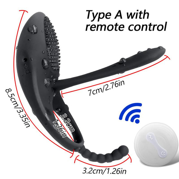 Wireless Remote Penis Ring Vibrator Male Delay Ejaculation