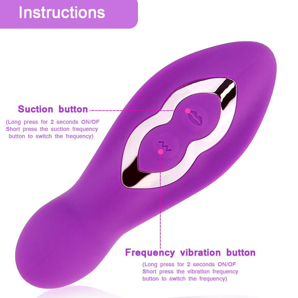 G Spot Dildo Vibrator Clit Sucker With 10 Powerful Modes