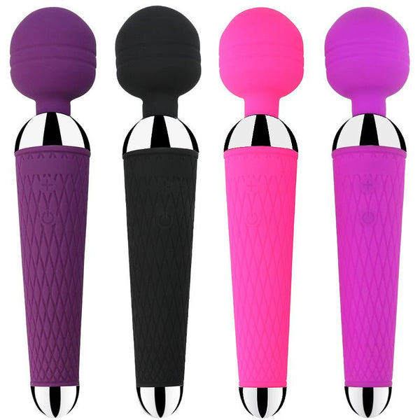 Powerful Oral Clit Vibrators USB Charge Av Magic Wand Vibrator