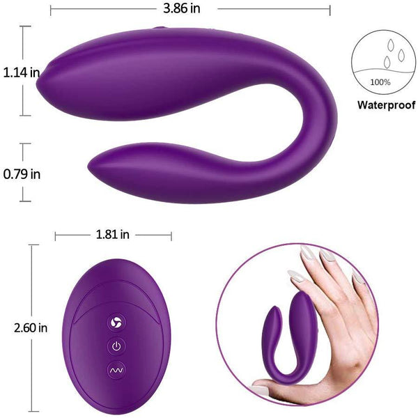 2 In 1 Remote Control Vibratior Clitoris Stimulator 10 Frequency Vibration