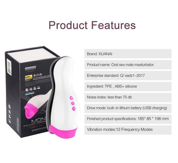 Automatic Heating Sucking Pennis Massager Machine