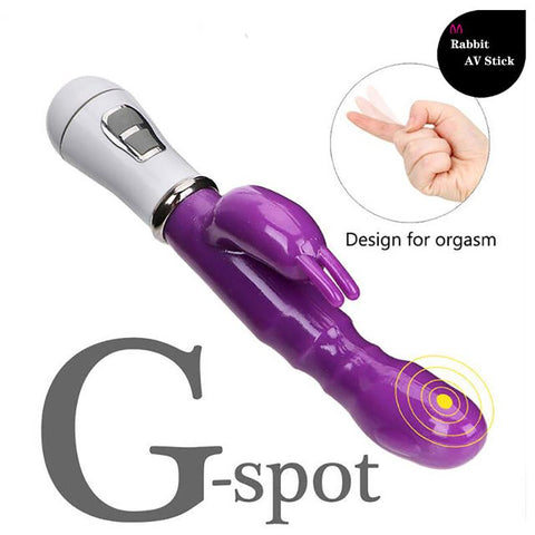 Dildo Vibrator Sex Toy Double Rod Masturbation Rabbit Vibrator