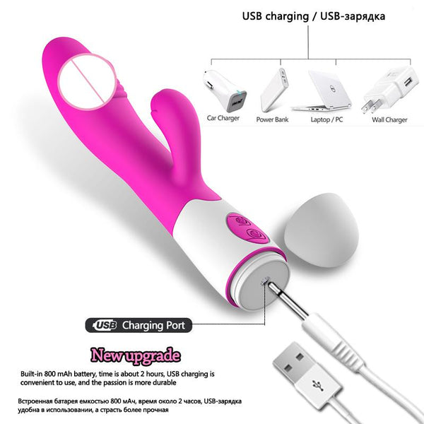 G Spot Dildo Rabbit Vibrator For Women