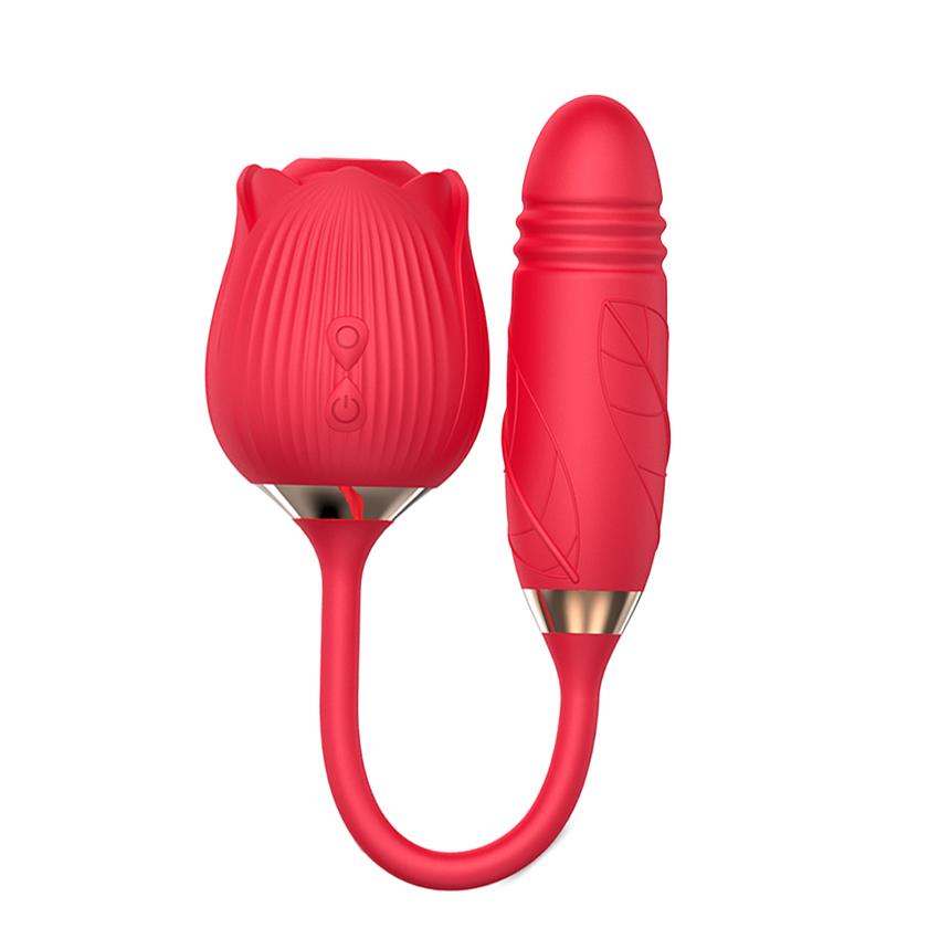 Pink Suction Vibrator Sex Toys Vagina Anal Insertion Powerful Vibration