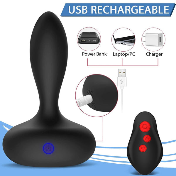 Automatic Inflatable Anal Vibrator Body Safe Silicone