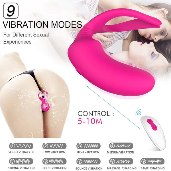 9 Speed Silicone Waterproof Rechargeable Clitoris Vagina Penis