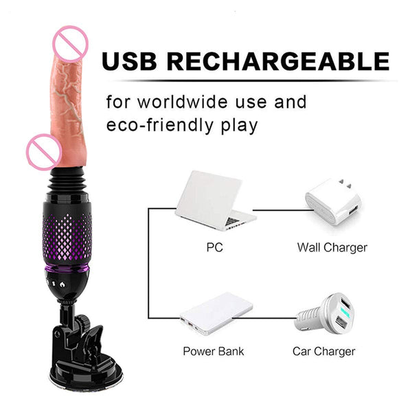 Remote Control Sex Machine For Women,Thrusting Silicone Vibrator