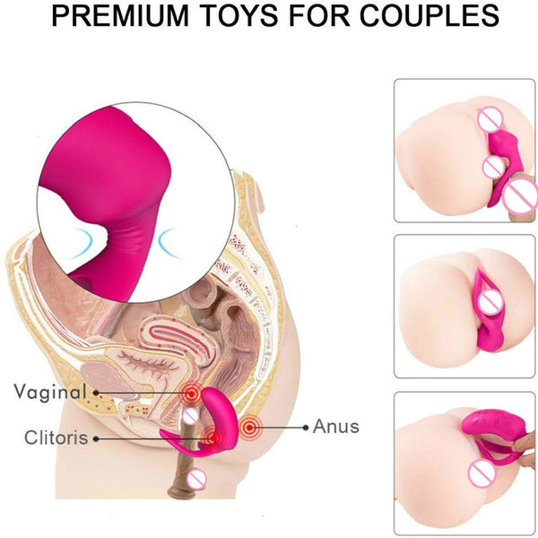 9 Speed Silicone Waterproof Rechargeable Clitoris Vagina Penis