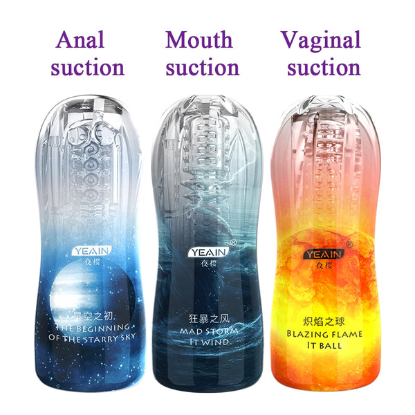 Male Masturbator Cup Soft Pussy Sex Toys Transparent Vagina Adult