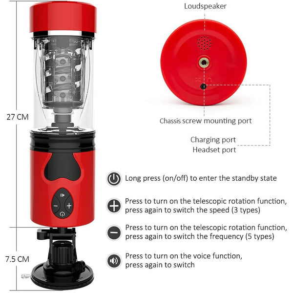 Automatic Thrusting 360°Rotating Thrusting Rotating Electric Blowjob