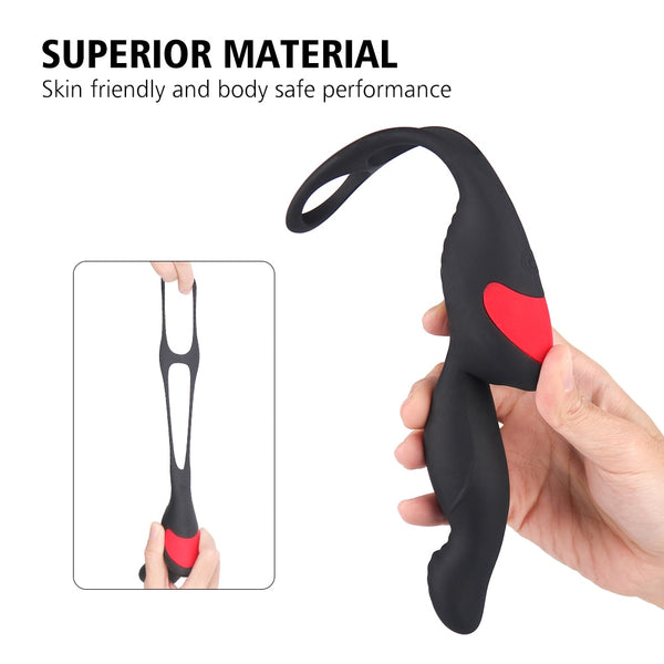 Prostate massager Male health silicone remote control anal plug