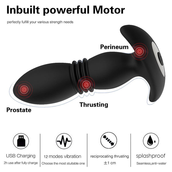 7 Thrusting Anal Vibrator Sex Toy Prostate Massager For Couple