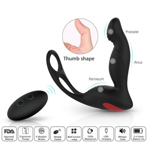 Prostate massager Male health silicone remote control anal plug