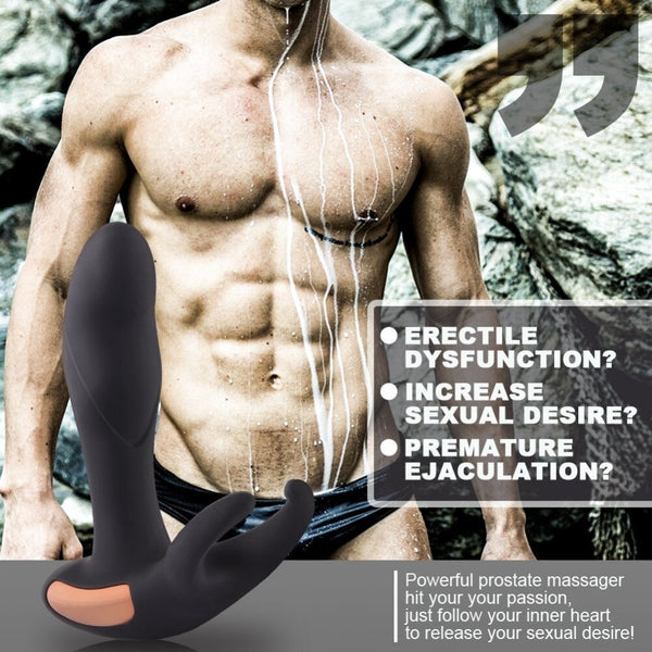 Heating Wireless Remote Male Prostate Massager Anal Sex Toys