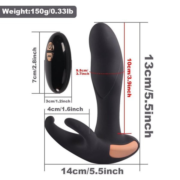 Heating Wireless Remote Male Prostate Massager Anal Sex Toys