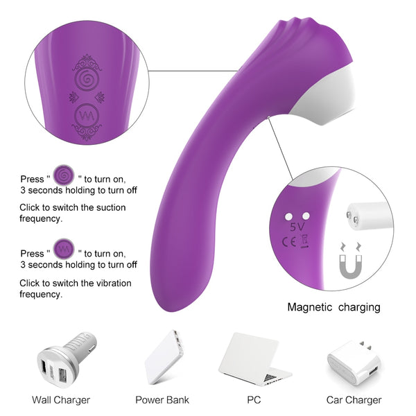 Wand G Spot Vibrator Thrusting Dildo Vibrator G-spot Stimulation