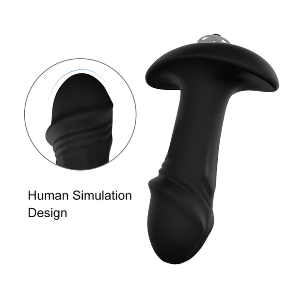 2 in 1 Vibrating Anal Butt Plug Adult Sex Toys For Men And Women