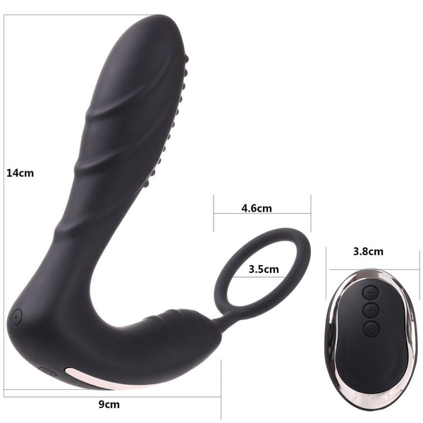 Wireless Remote Male Prostate Massager Silicone Anal Butt Plug