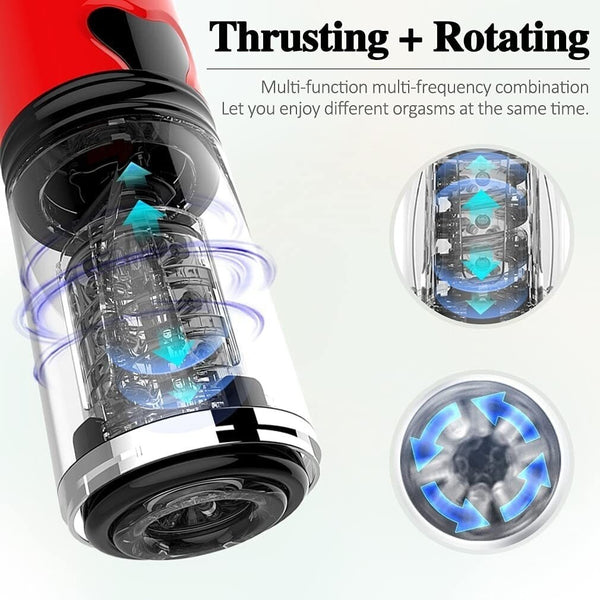 Automatic Thrusting 360°Rotating Thrusting Rotating Electric Blowjob