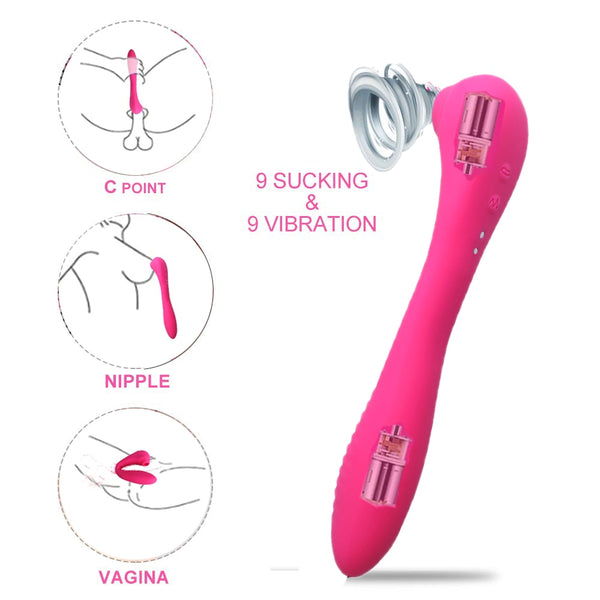 Sucking Vibrator Clitoris Stimulator Clit Nipple Sucker Tongue