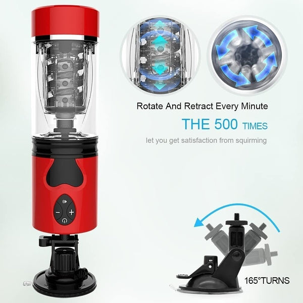 Automatic Thrusting 360°Rotating Thrusting Rotating Electric Blowjob