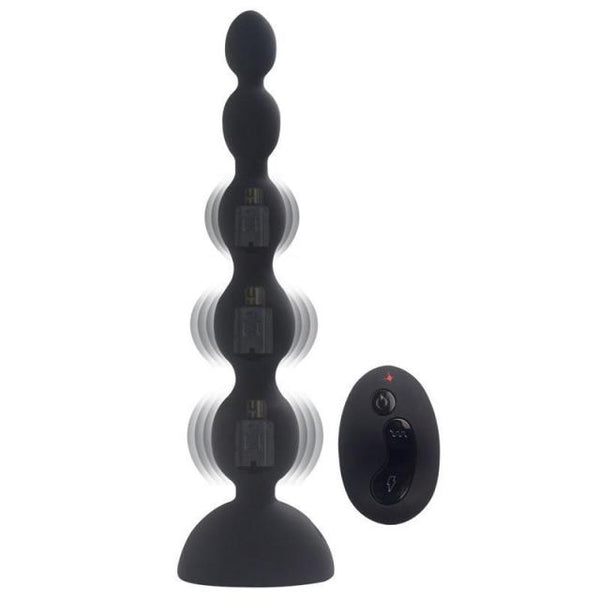 3 Speed 10 Mode Wireless Remote Control Vibrator Anal Beads Butt Plug