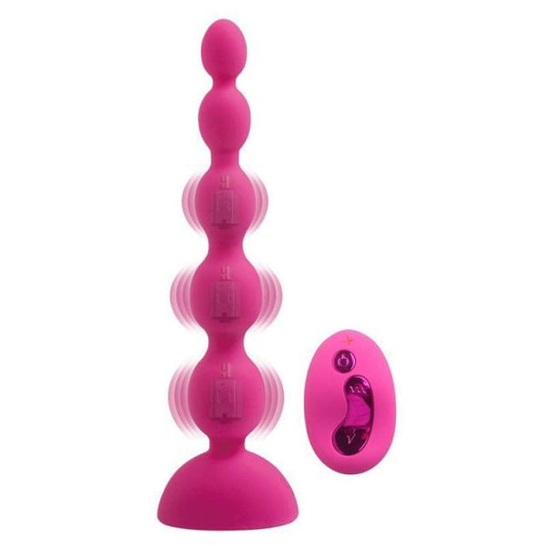 3 Speed 10 Mode Wireless Remote Control Vibrator Anal Beads Butt Plug