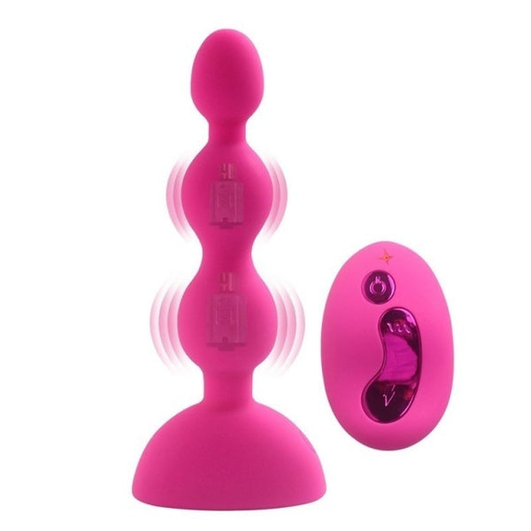 3 Speed 10 Mode Wireless Remote Control Vibrator Anal Beads Butt Plug