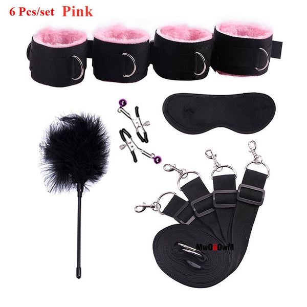 Sex Toys For Woman Men BDSM Bondage Set Under Bed Erotic Restraint Handcuffs