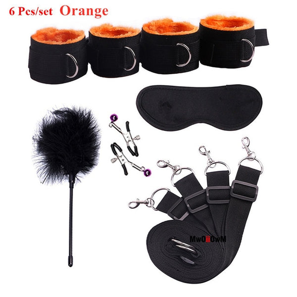 Sex Toys For Woman Men BDSM Bondage Set Under Bed Erotic Restraint Handcuffs