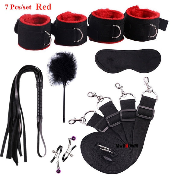 Sex Toys For Woman Men BDSM Bondage Set Under Bed Erotic Restraint Handcuffs