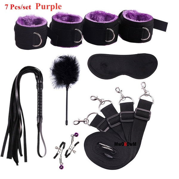 Sex Toys For Woman Men BDSM Bondage Set Under Bed Erotic Restraint Handcuffs