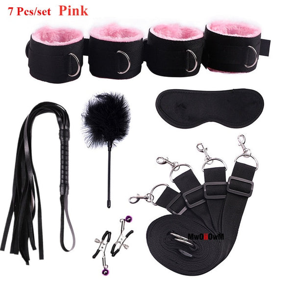 Sex Toys For Woman Men BDSM Bondage Set Under Bed Erotic Restraint Handcuffs