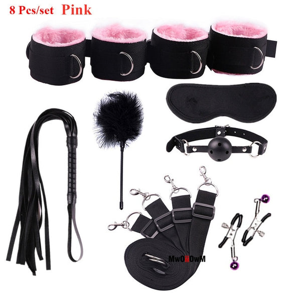 Sex Toys For Woman Men BDSM Bondage Set Under Bed Erotic Restraint Handcuffs