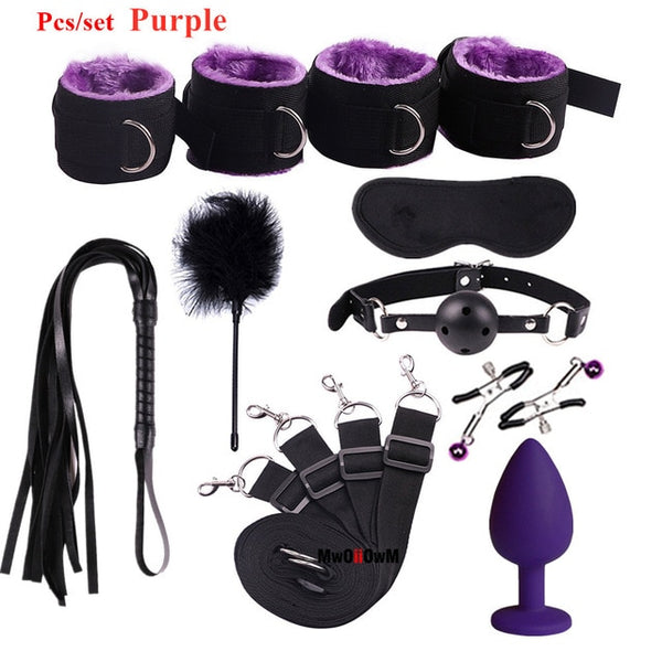 Sex Toys For Woman Men BDSM Bondage Set Under Bed Erotic Restraint Handcuffs