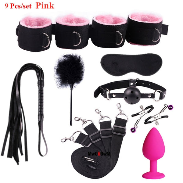 Sex Toys For Woman Men BDSM Bondage Set Under Bed Erotic Restraint Handcuffs