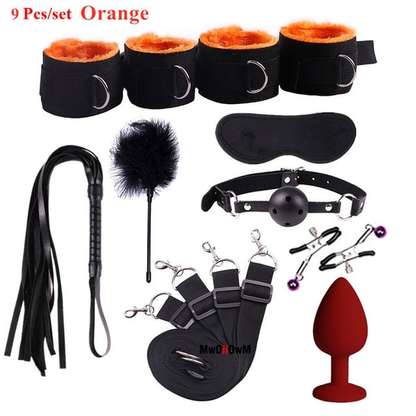 Sex Toys For Woman Men BDSM Bondage Set Under Bed Erotic Restraint Handcuffs