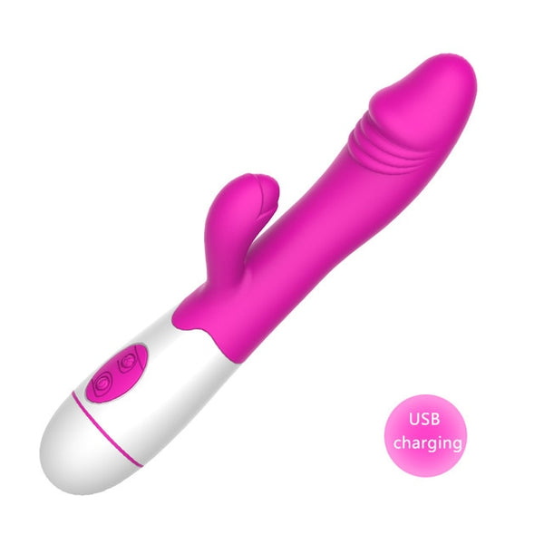 Rabbit Vibrator 30 Speed Vibration Dildo For Women