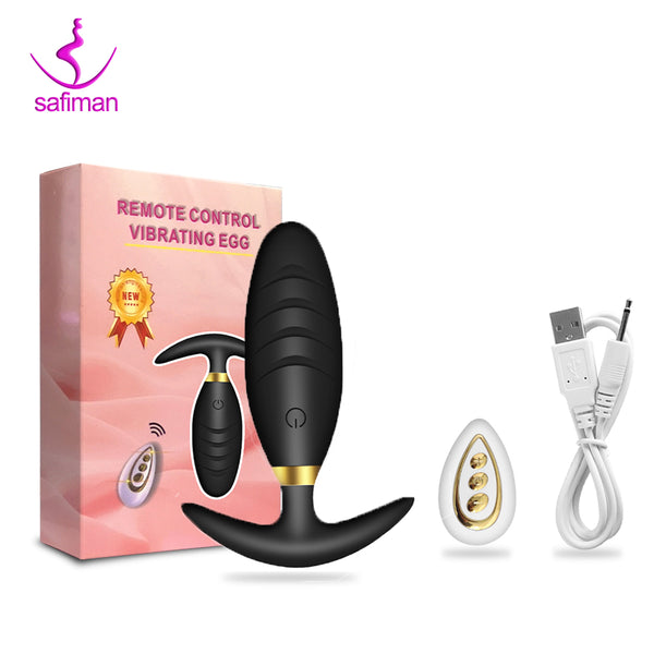 Anal Vibrator Butt Plug Prostate Massager with Wireless Remote Control