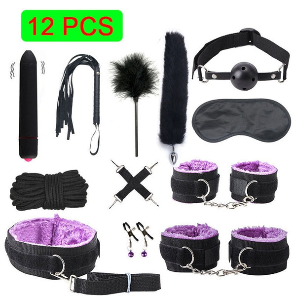 Exotic Sex Products For Adults Games Leather Bondage BDSM Kits