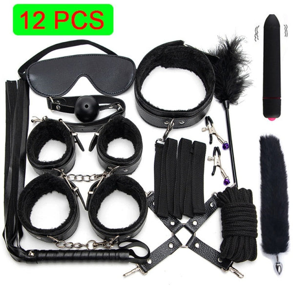 Exotic Sex Products For Adults Games Leather Bondage BDSM Kits