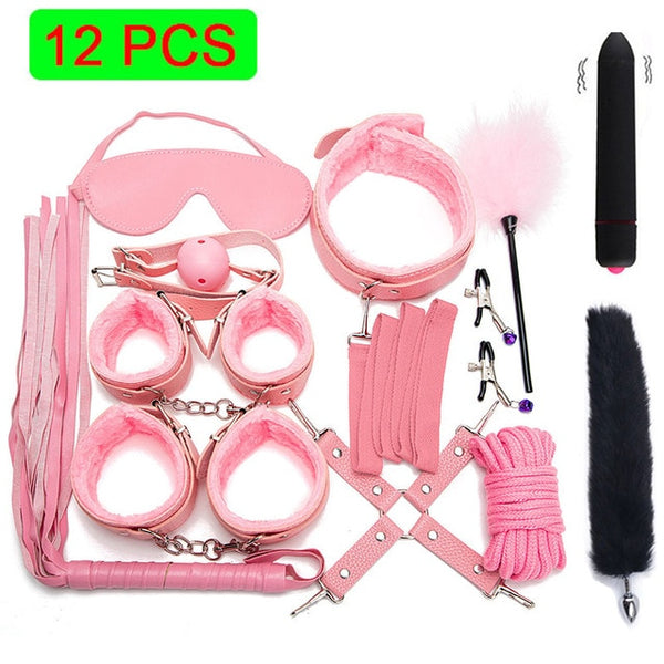 Exotic Sex Products For Adults Games Leather Bondage BDSM Kits