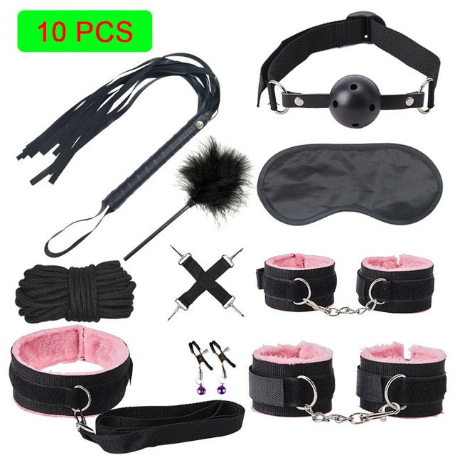 Exotic Sex Products For Adults Games Leather Bondage BDSM Kits