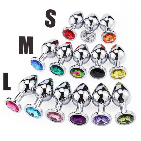 Anal Plug Sex Toys Mini Round Shaped  Metal Stainless Smooth